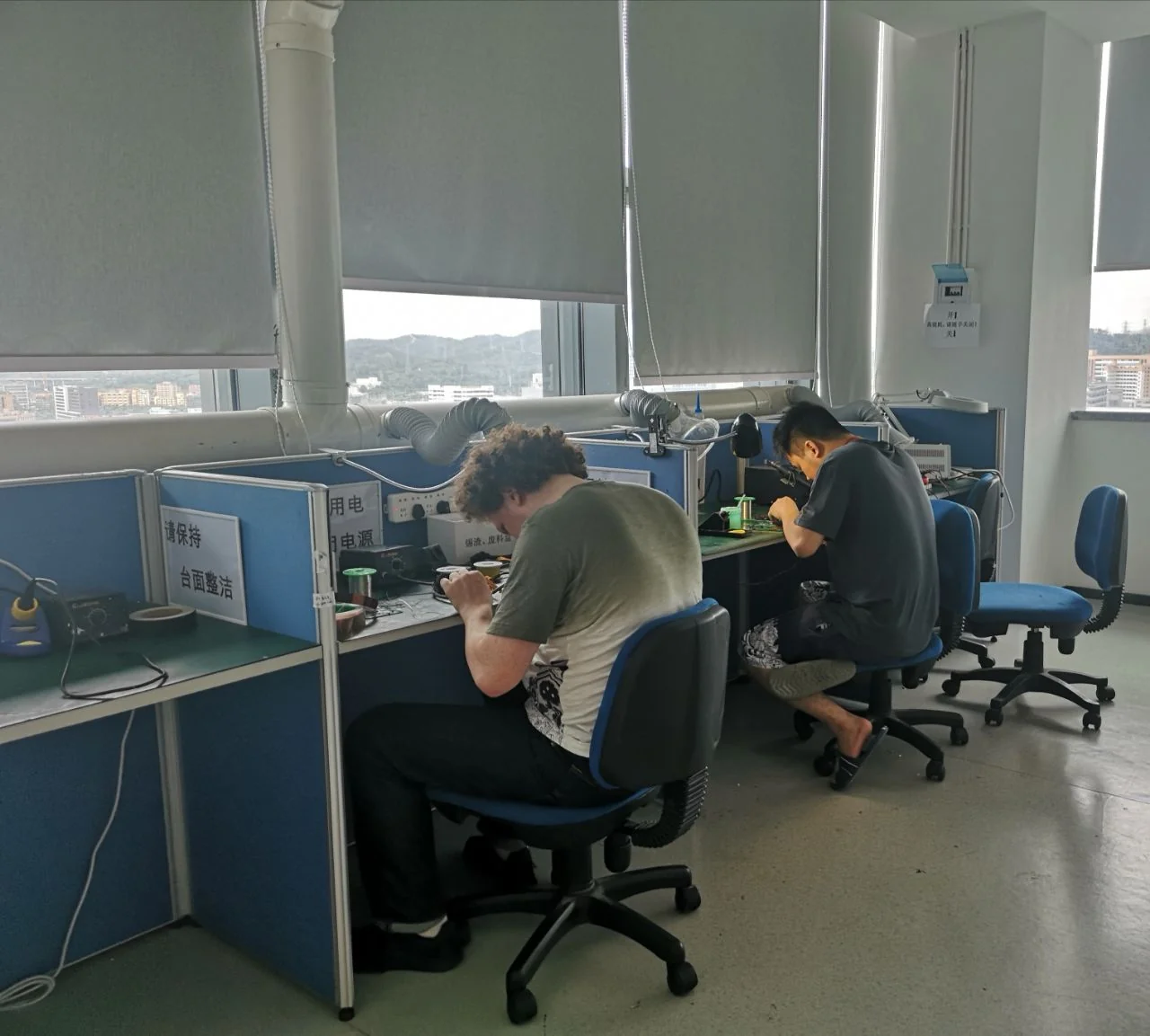 Electronics lab in Shenzhen