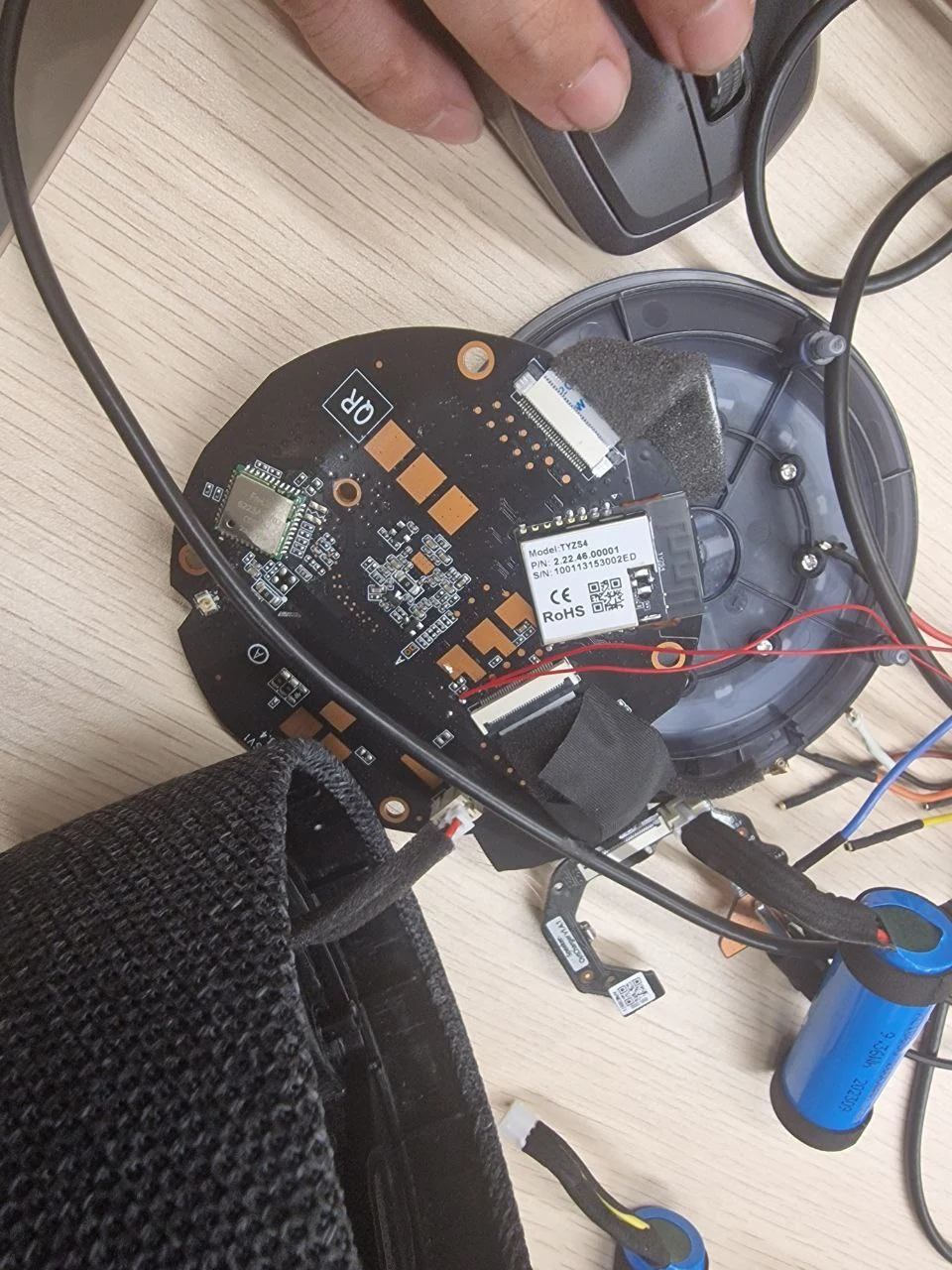 MTS smart speaker electronics during development